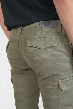 LE TEMPS DES CERISES Bermuda Army Jogg Damon Kaki Camo -Mode Mix Soldes 201 jhdamon00wpig 8107 imaged5