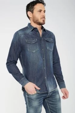 Chemise Juanito En Jeans Bleu -Mode Mix Soldes 202 hjuanito00w1195 3001 imaged2