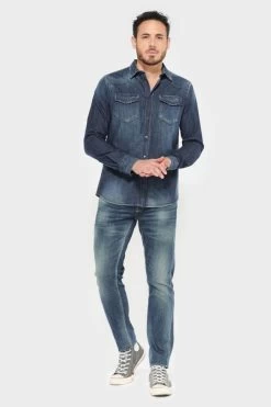 Chemise Juanito En Jeans Bleu -Mode Mix Soldes 202 hjuanito00w1195 3001 imaged6