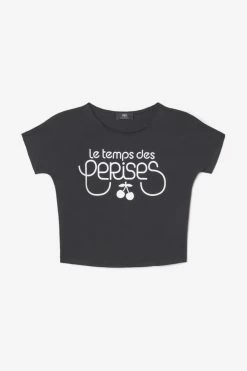 LE TEMPS DES CERISES T-shirt Musgi Noir Imprimé