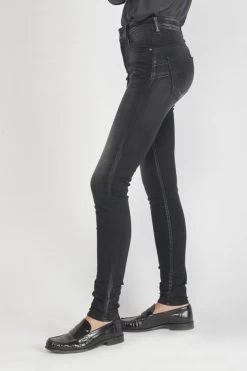 LE TEMPS DES CERISES Foley Pulp Slim Taille Haute Jeans Noir N°1 -Mode Mix Soldes 211 jfrfoley0w2071 0403 imaged2