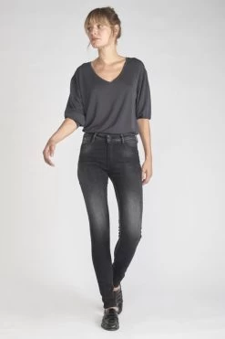 LE TEMPS DES CERISES Foley Pulp Slim Taille Haute Jeans Noir N°1 -Mode Mix Soldes 211 jfrfoley0w2071 0403 imaged6
