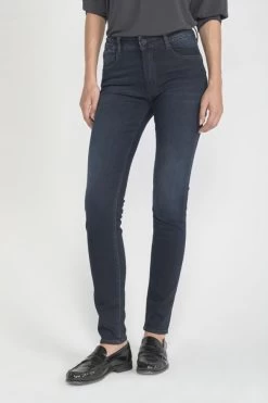 LE TEMPS DES CERISES Pulp Slim Taille Haute Jeans Bleu-noir N°1