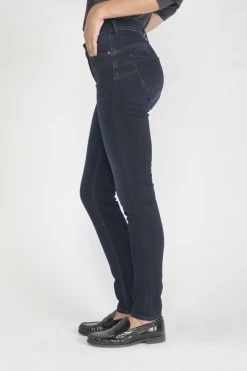LE TEMPS DES CERISES Pulp Slim Taille Haute Jeans Bleu-noir N°1 -Mode Mix Soldes 211 jfrpulphsw4002 3286 imaged2