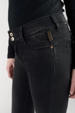 LE TEMPS DES CERISES Bari Ultra Pulp Slim Taille Haute 7/8ème Jeans Noir N°1 -Mode Mix Soldes 212 jfbari00w2115 0001 imaged4