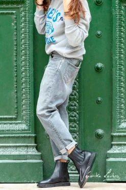 LE TEMPS DES CERISES Mary Boyfit By Véronika Loubry Jeans Gris N°3 -Mode Mix Soldes 212 jfmary00ws379ve 0003 imaged4