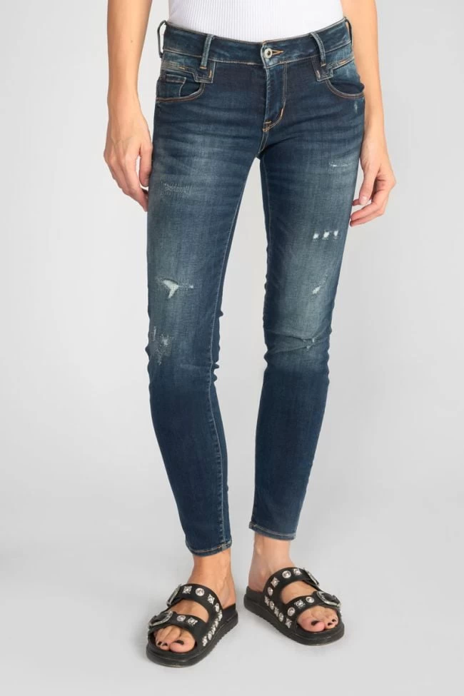 LE TEMPS DES CERISES Sib Pulp Slim 7/8ème Jeans Destroy Vintage Bleu N°2 3 LE TEMPS DES CERISES Sib Pulp Slim 7/8ème Jeans Destroy Vintage Bleu N°2