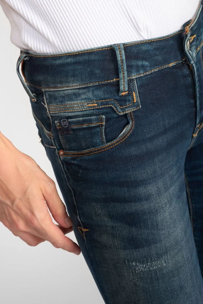 LE TEMPS DES CERISES Sib Pulp Slim 7/8ème Jeans Destroy Vintage Bleu N°2 7 LE TEMPS DES CERISES Sib Pulp Slim 7/8ème Jeans Destroy Vintage Bleu N°2 – Image 5