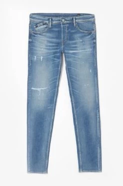 LE TEMPS DES CERISES Groov 700/11 Adjusted Jeans Destroy Bleu N°4