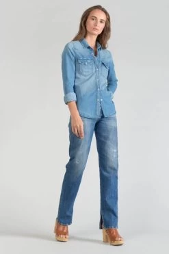 LE TEMPS DES CERISES Chemise En Jeans Juanita Bleu Clair 14 LE TEMPS DES CERISES Chemise En Jeans Juanita Bleu Clair -Mode Mix Soldes 221 fjuanitaw1360 3001 imaged5