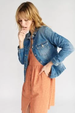 LE TEMPS DES CERISES Veste En Jeans Lilly Bleu -Mode Mix Soldes 221 flilly00w3043 3001 imaged2