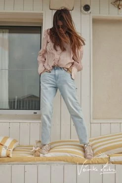 LE TEMPS DES CERISES Charpentier Boyfit By Véronika Loubry Jeans Bleu N°5