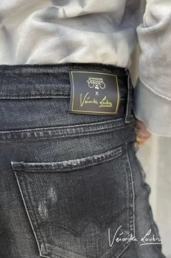 LE TEMPS DES CERISES Bermuda Mary En Jeans Noir By Véronika Loubry -Mode Mix Soldes 221 jfmarybew1362ve 0403 imaged1