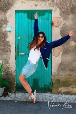 LE TEMPS DES CERISES Bermuda Mary En Jeans Bleu By Véronika Loubry -Mode Mix Soldes 221 jfmarybew1422ve 3001 imaged1