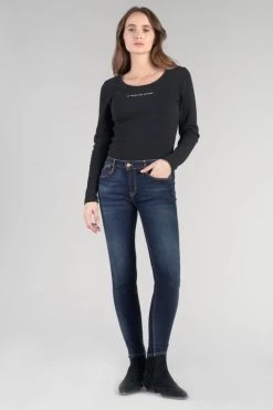 LE TEMPS DES CERISES Power Skinny 7/8ème Jeans Bleu N°1