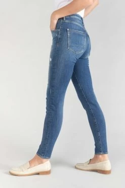 LE TEMPS DES CERISES Power Skinny Taille Haute 7/8ème Jeans Destroy Bleu N°2 -Mode Mix Soldes 221 jfpowhicw5118 3001 imaged2