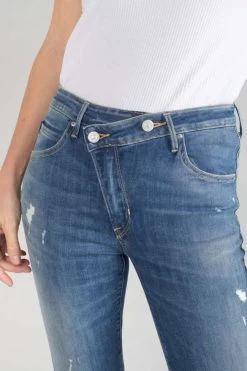 LE TEMPS DES CERISES Power Skinny Taille Haute 7/8ème Jeans Destroy Bleu N°2 -Mode Mix Soldes 221 jfpowhicw5118 3001 imaged4