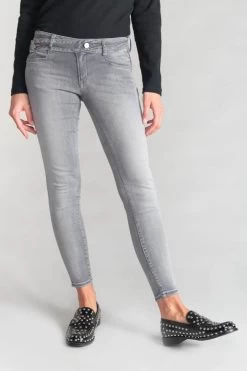 LE TEMPS DES CERISES Pulp Slim 7/8ème Jeans Gris N°3