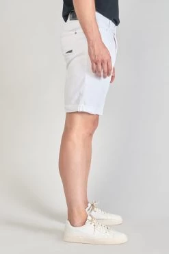 LE TEMPS DES CERISES Bermuda Jogg Bodo Blanc -Mode Mix Soldes 221 jhbodo000wpig 1001 imaged1