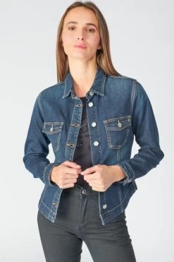 LE TEMPS DES CERISES Veste En Jeans Lilly Bleu Foncé -Mode Mix Soldes 222 flilly00w3051 3001 imaged1