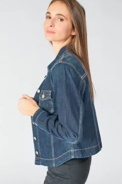 LE TEMPS DES CERISES Veste En Jeans Lilly Bleu Foncé -Mode Mix Soldes 222 flilly00w3051 3001 imaged4