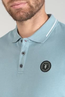 LE TEMPS DES CERISES Polo Aron Bleu-gris -Mode Mix Soldes 222 haron00000000mc 3777 imaged1