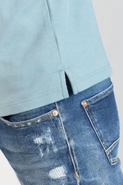 LE TEMPS DES CERISES Polo Aron Bleu-gris -Mode Mix Soldes 222 haron00000000mc 3777 imaged2