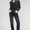 LE TEMPS DES CERISES Sea 200/43 Boyfit Jeans Bleu-noir N°1