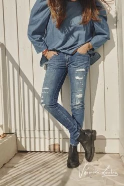 LE TEMPS DES CERISES 300/16 Slim By Véronika Loubry Jeans Bleu N°3 -Mode Mix Soldes 222 jf316liwss280ve 3001 imaged1