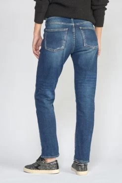 LE TEMPS DES CERISES Basic 400/17 Mom Taille Haute 7/8ème Jeans Destroy Bleu N°2 -Mode Mix Soldes 222 jf417basw1400 3001 imaged4