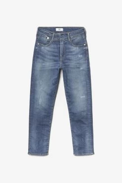 LE TEMPS DES CERISES Basic 400/17 Mom Taille Haute 7/8ème Jeans Destroy Bleu N°2 -Mode Mix Soldes 222 jf417basw1400 3001 imaged8