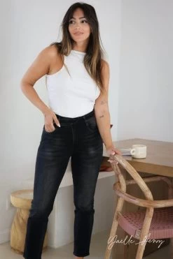 LE TEMPS DES CERISES COLLAB @YAELLE_HENRY Henry 400/17 Mom Taille Haute 7/8ème Jeans Noir N°1 -Mode Mix Soldes 222 jf417basw1402ya 0403 imaged1