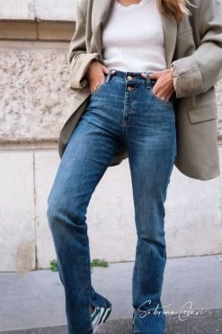 LE TEMPS DES CERISES COLLAB @SABRINACSARI Roma 400/19 Mom Taille Haute Jeans Bleu N°1 -Mode Mix Soldes 222 jf419basw9116sa 3001 imaged1