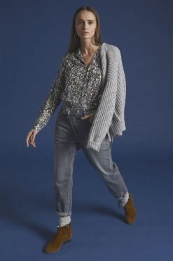 LE TEMPS DES CERISES Cosy Boyfit 7/8ème Jeans Gris N°3 -Mode Mix Soldes 222 jfcosy00w1410 0003 imaged2