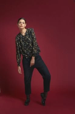 LE TEMPS DES CERISES Cosy Boyfit 7/8ème Jeans Noir N°1 -Mode Mix Soldes 222 jfcosy00w1411 0403 imaged2