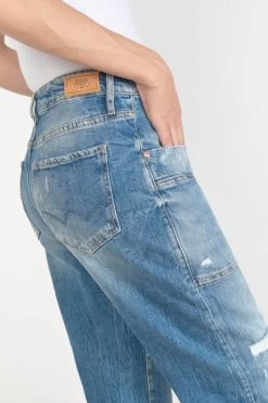 LE TEMPS DES CERISES Cosy Pocket Boyfit 7/8ème Jeans Destroy Bleu N°4 -Mode Mix Soldes 222 jfcosypow1415 3001 imaged4