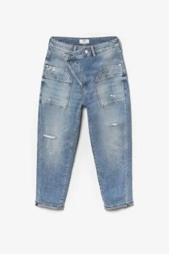 LE TEMPS DES CERISES Cosy Pocket Boyfit 7/8ème Jeans Destroy Bleu N°4 -Mode Mix Soldes 222 jfcosypow1415 3001 imaged8