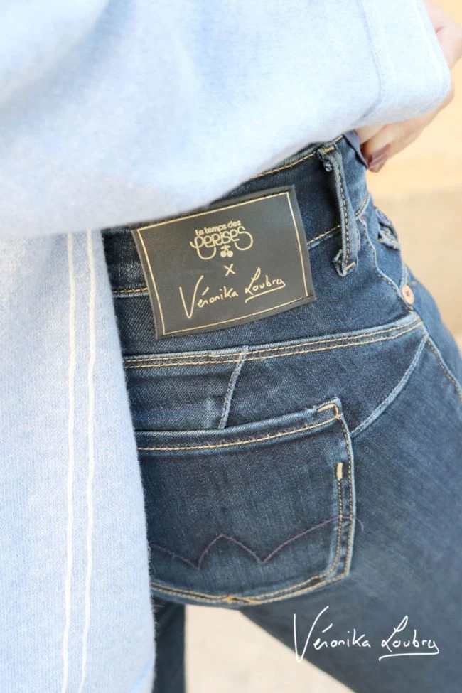 LE TEMPS DES CERISES Pulp Slim By Véronika Loubry Jeans Bleu N°1 5 LE TEMPS DES CERISES Pulp Slim By Véronika Loubry Jeans Bleu N°1 – Image 3