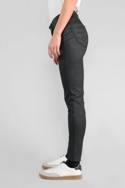 LE TEMPS DES CERISES Pulp Slim Taille Haute 7/8ème Jeans Enduit Noir N°0 -Mode Mix Soldes 222 jfpulphcwcuir 0001 imaged4