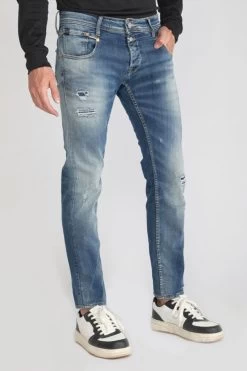 LE TEMPS DES CERISES Bellarys 800/12 Regular Jeans Destroy Vintage Bleu N°3 -Mode Mix Soldes 222 jh812belw6016 3001 imaged5