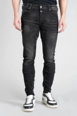 LE TEMPS DES CERISES Cravan 900/3 Tapered Arqué Jeans Noir N°1