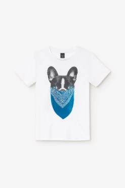 LE TEMPS DES CERISES T-shirt Ganbo Blanc Imprimé