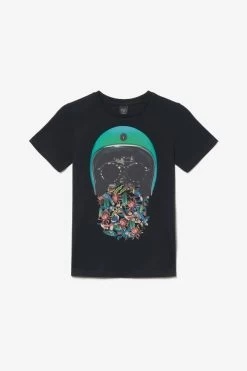 LE TEMPS DES CERISES T-shirt Gregorbo Noir Imprimé