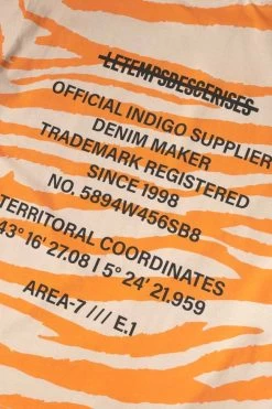 LE TEMPS DES CERISES T-shirt Zabrabo Zébré Beige Et Orange Imprimé -Mode Mix Soldes 231 bzabrabo00000mc 0406 imaged1