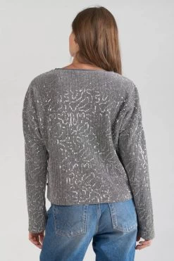 LE TEMPS DES CERISES Top Able Argenté -Mode Mix Soldes 231 fable00000000ml 1149 imaged3