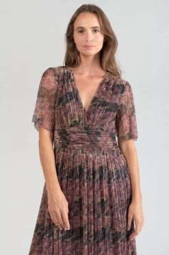 LE TEMPS DES CERISES Robe Longue Amiel Imprimée Irisée -Mode Mix Soldes 231 famiel0000000mc 4107 imaged6