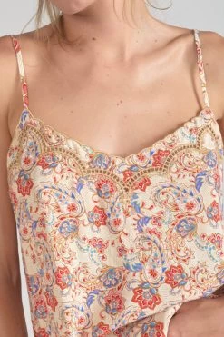 LE TEMPS DES CERISES Caraco Bibb à Motif Cachemire -Mode Mix Soldes 231 fbibb0000000000 5083 imaged5