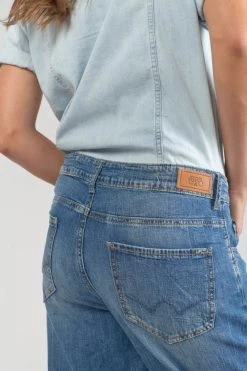 LE TEMPS DES CERISES Combinaison Pantalon Cozette En Jeans Bleu -Mode Mix Soldes 231 fcozettew3042 3001 imaged2