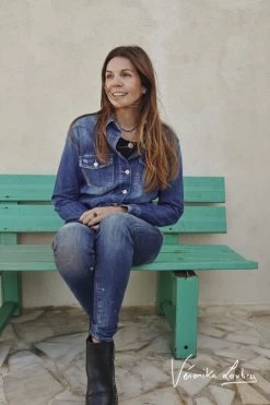 LE TEMPS DES CERISES Veste En Jeans London Bleue By Véronika Loubry -Mode Mix Soldes 231 fcutlondwl192ve 3001 imaged5