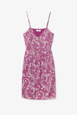 LE TEMPS DES CERISES Robe Elden Violine à Motif Cachemire 13 LE TEMPS DES CERISES Robe Elden Violine à Motif Cachemire -Mode Mix Soldes 231 felden0000000sm 5100 imaged8